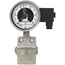 스위치 접점이 있는 차압계 (Differential pressure gauge with switch contacts)