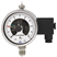 스위치 접점이 있는 부르동관 압력계 (Bourdon tube pressure gauge with switch contacts)